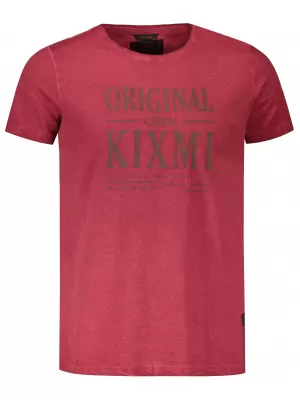 Tricou pentru bărbați KIXMI PELTON BURGUNDIA