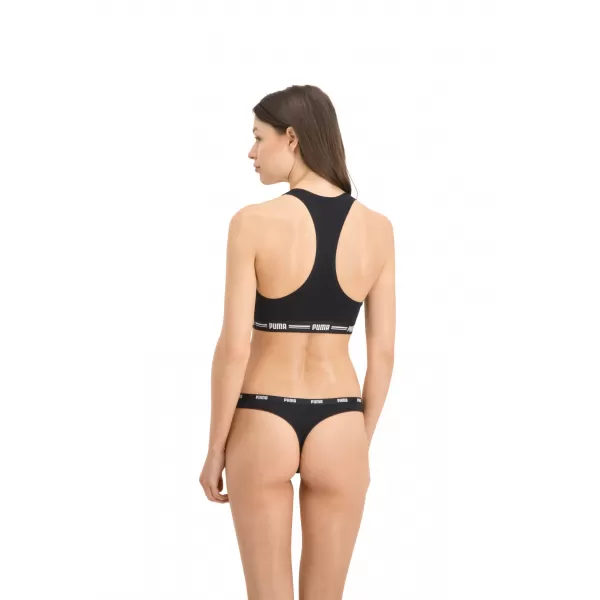 Chiloți de damă PUMA STRING 3P PACK 90759002 NEGRU 