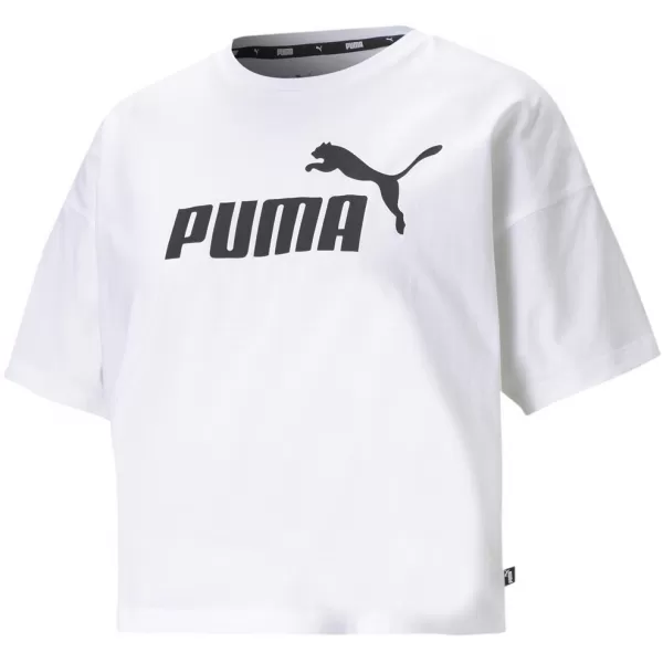  Crop top de damă PUMA ESS CROPPED LOGO TEE 586866-02 ALB 