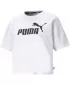 Crop top de damă PUMA ESS CROPPED LOGO TEE 586866-02 ALB