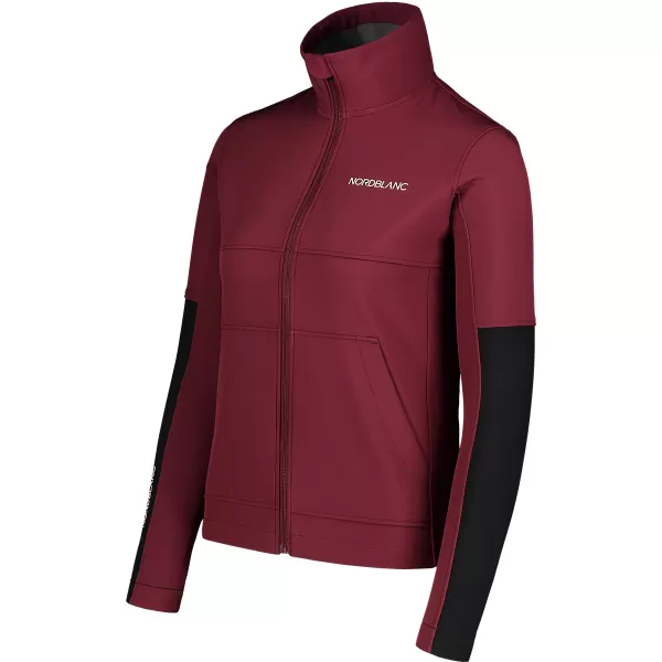  Jachetă softshell pentru femei NORDBLANC FJORD NBSSL7657 BURGUNDIA 