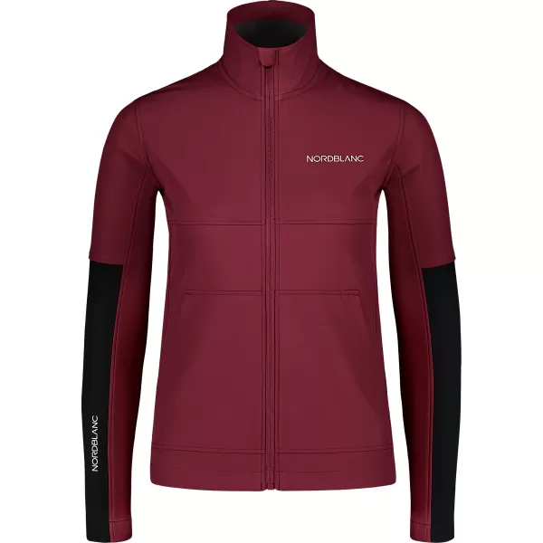  Jachetă softshell pentru femei NORDBLANC FJORD NBSSL7657 BURGUNDIA 