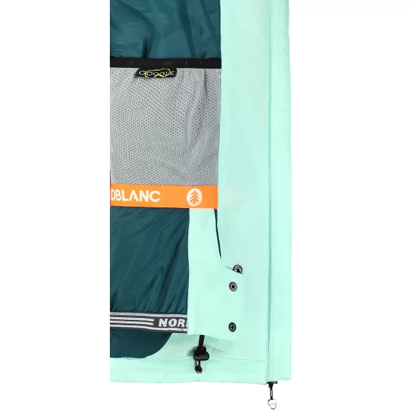  Jachetă de schi pentru femei NORDBLANC SNOW-SQUALL NBWJL7753 VERDE 