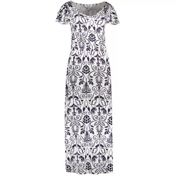  Rochie KIXMI PRIMAVERA ALBASTRU INCHIS 