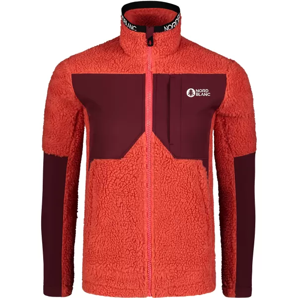  Hanorac de damă din fleece NORDBLANC PENINSULA NBSFL7654 CORAL ROȘU 