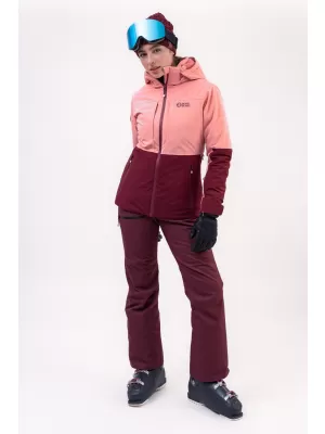 Pantaloni de schi pentru femei NORDBLANC SNOWBALL NBWP7769 BURGUNDIA