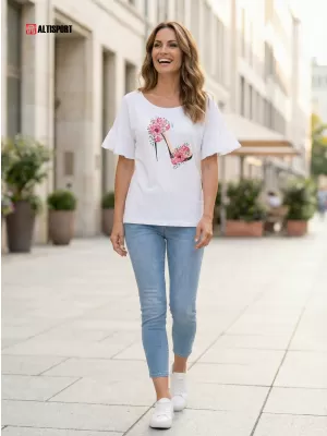 Tricou pentru femei KIXMI PALIMA ALB