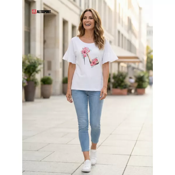  Tricou pentru femei KIXMI PALIMA ALB 