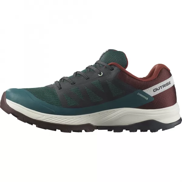 Pantofi pentru bărbați SALOMON OUTRISE GORE-TEX L47142100 PIN PONDEROSA/CIOCOLATĂ AMARĂ/GHEAȚĂ DE VANILIE 