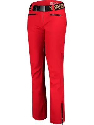 Pantaloni de schi softshell pentru femei NORDBLANC MELLEABLE NBWPL7728 ROŞU