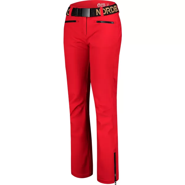  Pantaloni de schi softshell pentru femei NORDBLANC MELLEABLE NBWPL7728 ROŞU 