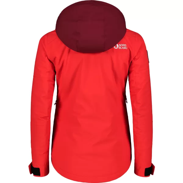  Jachetă de schi pentru femei NORDBLANC SNOW-SQUALL NBWJL7753 ROŞU 