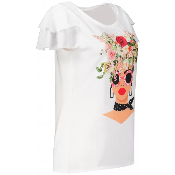  Tricou pentru femei KIXMI PENNY ALB 