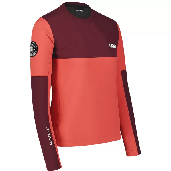  Jachetă softshell pentru femei NORDBLANC COVE NBSSL7656 CORAL ROȘU 