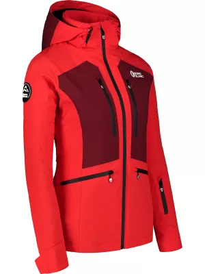 Jachetă de schi pentru femei NORDBLANC SNOW-SQUALL NBWJL7753 ROŞU