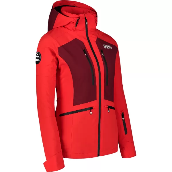  Jachetă de schi pentru femei NORDBLANC SNOW-SQUALL NBWJL7753 ROŞU 