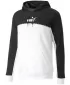 Hanorac pentru bărbați PUMA ESS BLOCK X TAPE HOODIE FL 673342-01 NEGRU/ALB