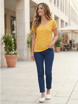Tricou pentru femei KIXMI PATSY GALBEN