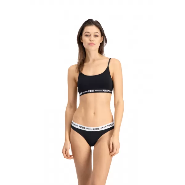  Chiloți de damă PUMA WOMEN STRING 2P PACK 90785403 NEGRU 