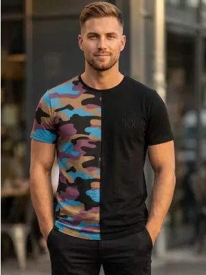 Tricou pentru bărbați KIXMI PERRY NEGRU