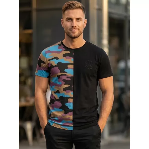  Tricou pentru bărbați KIXMI PERRY NEGRU 