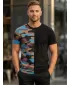 Tricou pentru bărbați KIXMI PERRY NEGRU