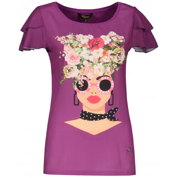  Tricou pentru femei KIXMI PENNY VIOLET 