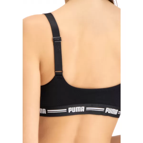  Dámská podprsenka PUMA WOMEN PADDED TOP 1P HANG 90786304 BLACK 