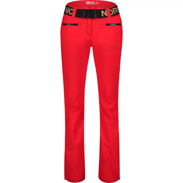  Pantaloni de schi softshell pentru femei NORDBLANC MELLEABLE NBWPL7728 ROŞU 