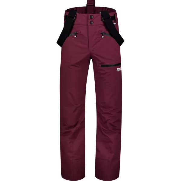  Pantaloni de schi pentru bărbați NORDBLANC SLALOM NBWP7766 BURGUNDIA 