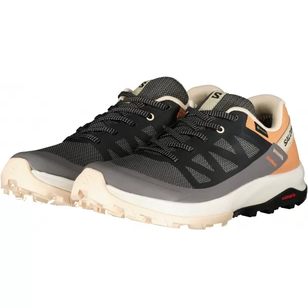  Pantofi de dama SALOMON OUTRISE GORE-TEX L47219100 MAGNET/NEGRU/AUR CORAL 