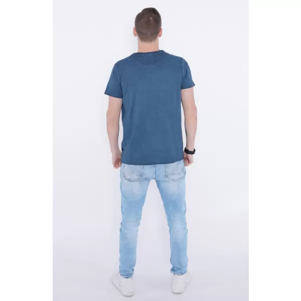  Tricou pentru bărbați KIXMI PELTON ALBASTRU INCHIS 