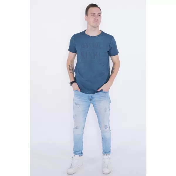  Tricou pentru bărbați KIXMI PELTON ALBASTRU INCHIS 