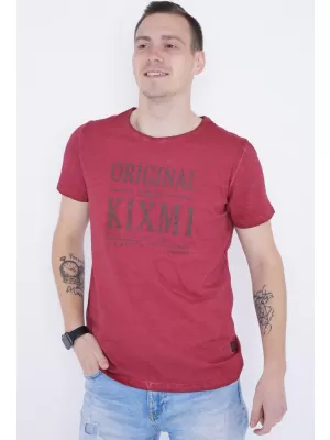 Tricou pentru bărbați KIXMI PELTON BURGUNDIA