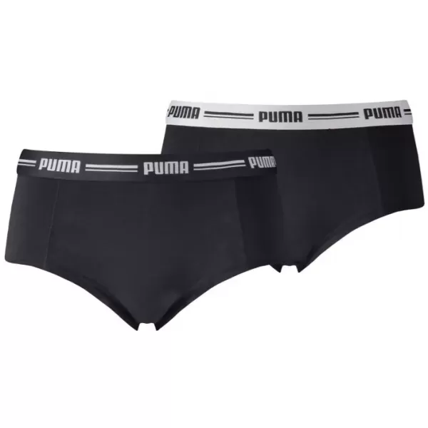  Chiloți de damă PUMA WOMEN MINI SHORT 2P PACK 90785303 NEGRU 