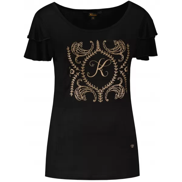  Tricou pentru femei KIXMI PAMMI NEGRU 