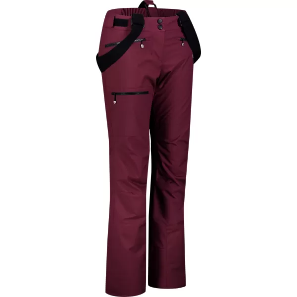  Pantaloni de schi pentru femei NORDBLANC SNOWBALL NBWP7769 BURGUNDIA 