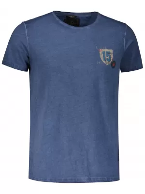 Tricou pentru bărbați KIXMI PHIL ALBASTRU INCHIS