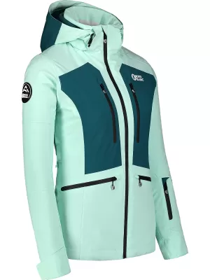 Jachetă de schi pentru femei NORDBLANC SNOW-SQUALL NBWJL7753 VERDE
