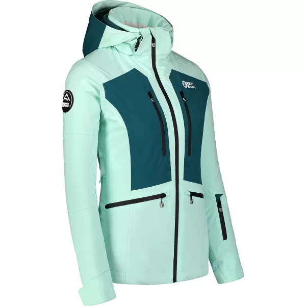  Jachetă de schi pentru femei NORDBLANC SNOW-SQUALL NBWJL7753 VERDE 