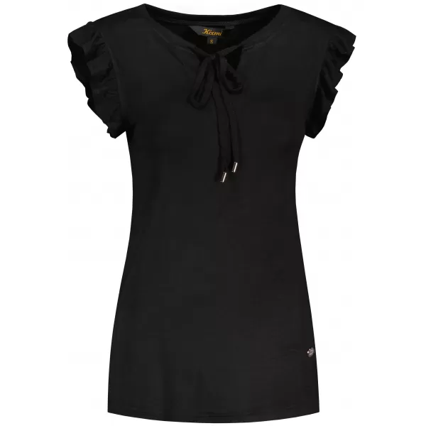  Tricou pentru femei KIXMI POPPY NEGRU 
