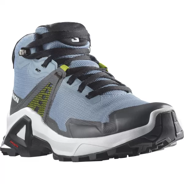  Pantofi pentru copii SALOMON X RAISE MID GORE-TEX L47071600 DENIM DECOLORAT/BUNTING INDIGO/ACID LIME 