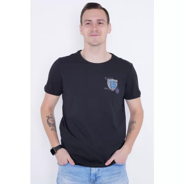  Tricou pentru bărbați KIXMI PHIL NEGRU 