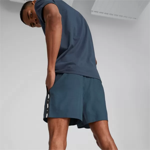  Pantaloni scurți pentru bărbați PUMA ESS+ TAPE WOVEN SHORTS 849043-16 ALBASTRU 
