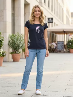 Tricou pentru femei ALTISPORT ALW169122 ALBASTRU MARIN