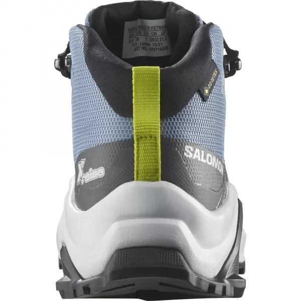  Pantofi pentru copii SALOMON X RAISE MID GORE-TEX L47071600 DENIM DECOLORAT/BUNTING INDIGO/ACID LIME 