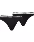 Chiloți de damă PUMA WOMEN STRING 2P PACK 90785403 NEGRU