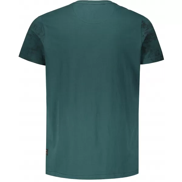  Tricou pentru bărbați KIXMI PEPPE VERDE INCHIS 