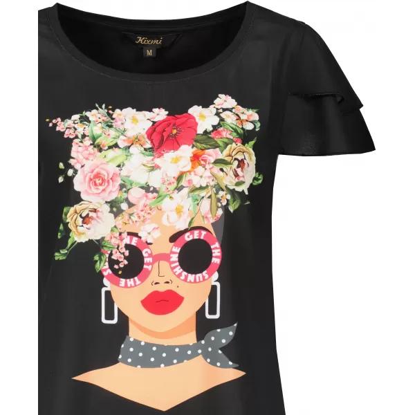  Tricou pentru femei KIXMI PENNY NEGRU 