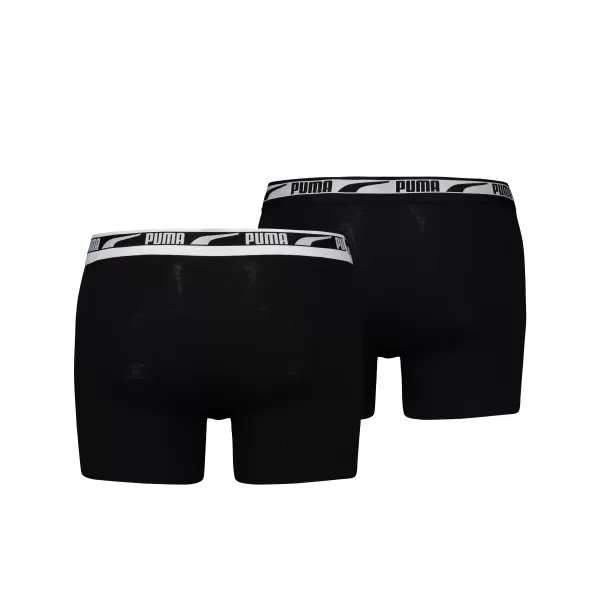  Boxer PUMA MEN MULTI LOGO BOXER 2P 93804701 NEGRU 